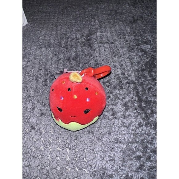 SQUISHMALLOWS 3.5"  Plush Clip KEIR THE CANDY APPLE NWT - Picture 2 of 5